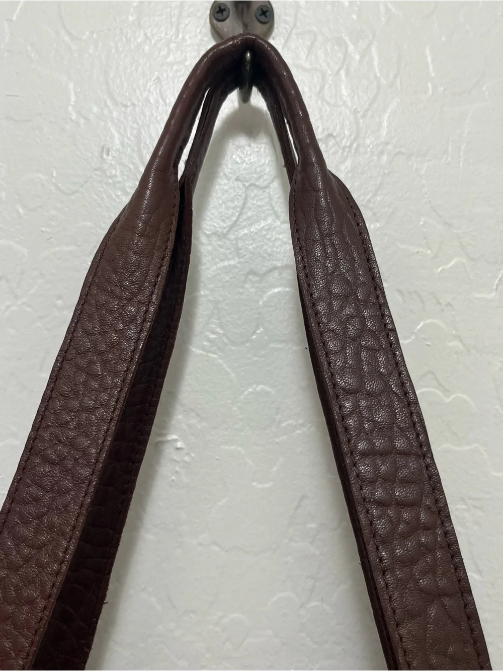 Anthropologie Everyday Leather Tote Bag Brown Chocolate Slouchy Shoulder Hobo